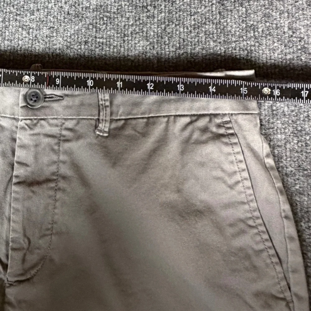 Original Penguin Mens Grey‎ Chino Shorts Size 30 Twill Flat Front Casual Summer